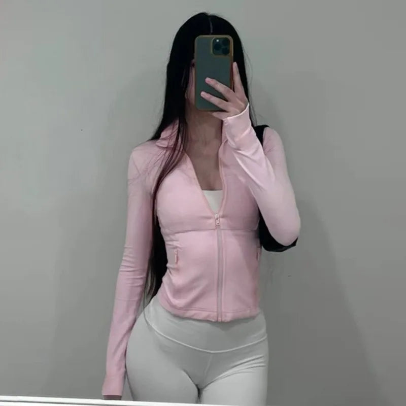 Top Yoga Slim Autumn with hood