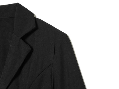 Women Elegant Lace Hem Black Suit Coat Fashion V-neck Single Breasted Slim Fit Blazer 2026 New Spring Office Lady Blazer Outwear