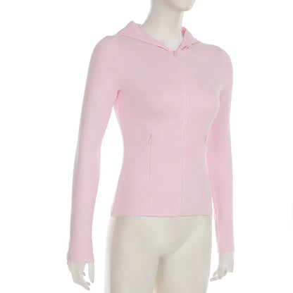 Top Yoga Slim Autumn with hood