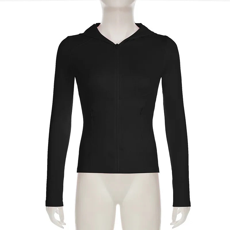 Top Yoga Slim Autumn with hood