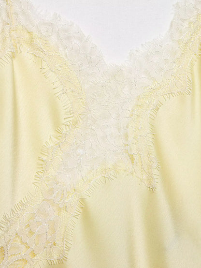 HH Sexy Women Asymmetrical Lace Slip Tops Summer Female Backless Sleeveless Off Shoulder Underwear Tanks Elegant Beach Camisole