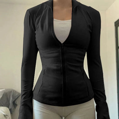 Top Yoga Slim Autumn with hood