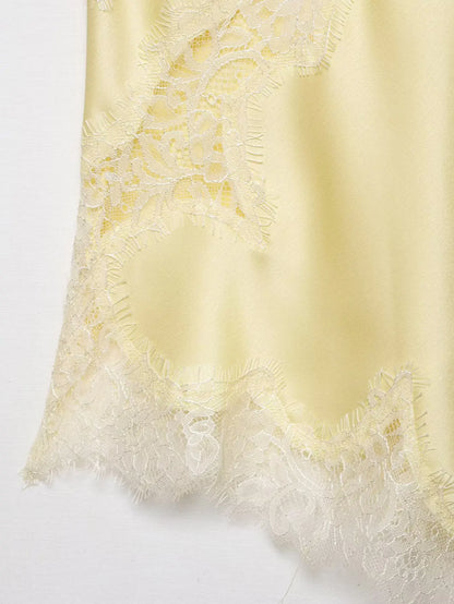 HH Sexy Women Asymmetrical Lace Slip Tops Summer Female Backless Sleeveless Off Shoulder Underwear Tanks Elegant Beach Camisole