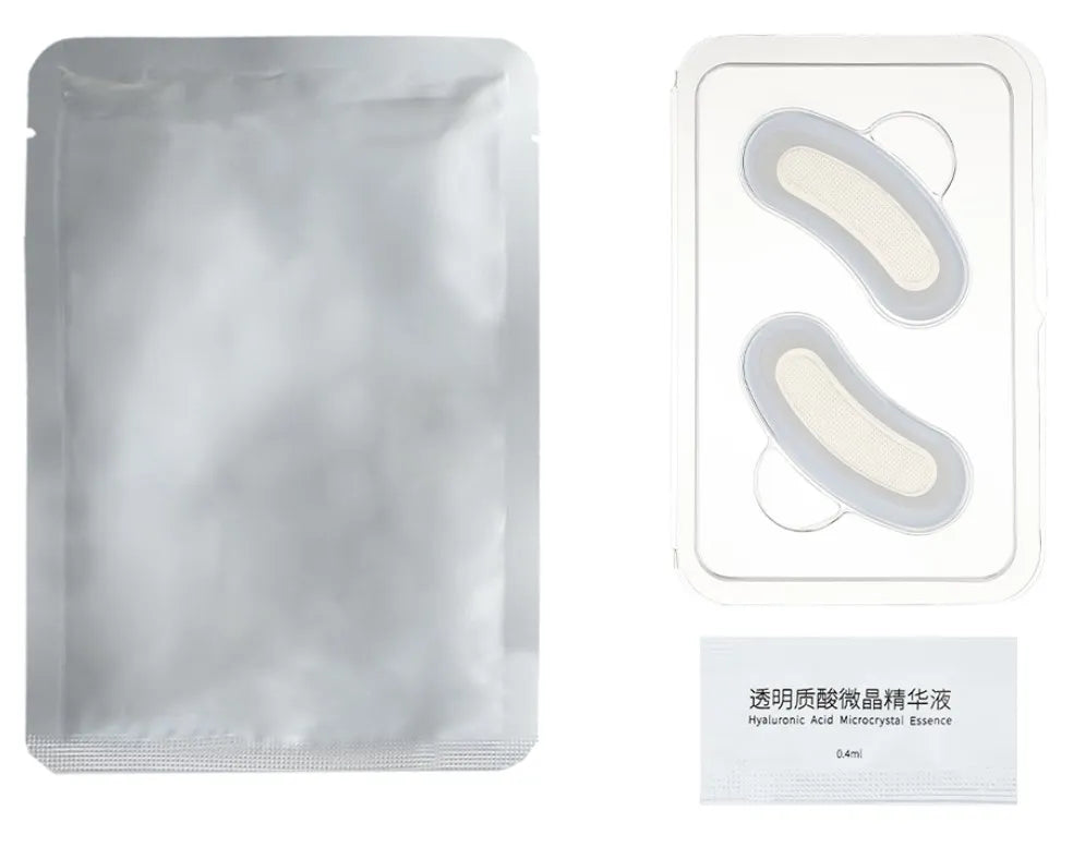 Hyaluronic Acid Microneedle Eye Patches Mask For Anti Aging Dark Circles Moisturizing Under Eye Gel Pads Skin Care