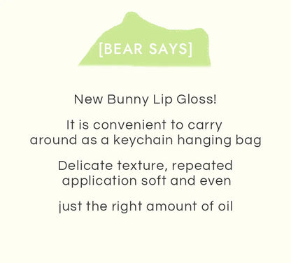 Gege Bear Rabbit Lip Glaze, Matte Velvet Lip Clay Long-lasting Color Non-drying Lipstick