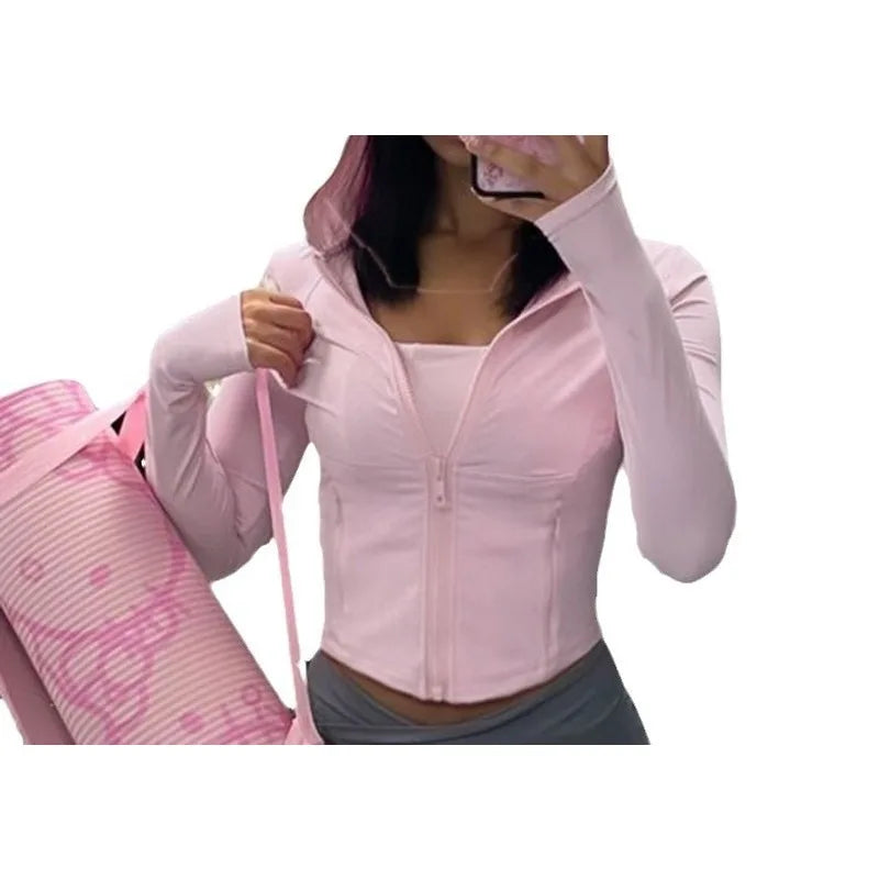 Top Yoga Slim Autumn with hood