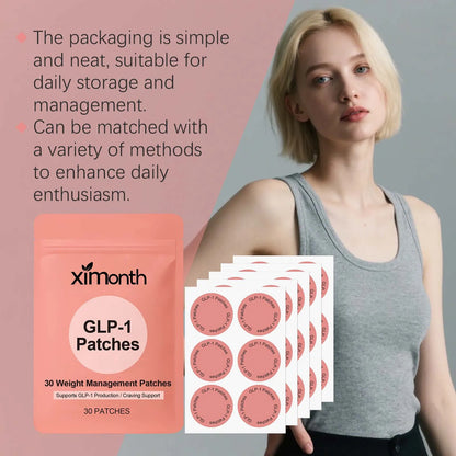 GLP-1 Patches For Body Shaping Fat Burning Anti Cellulite Improve Stomach Control Appetite Increase Metabolism Weight Loss Patch