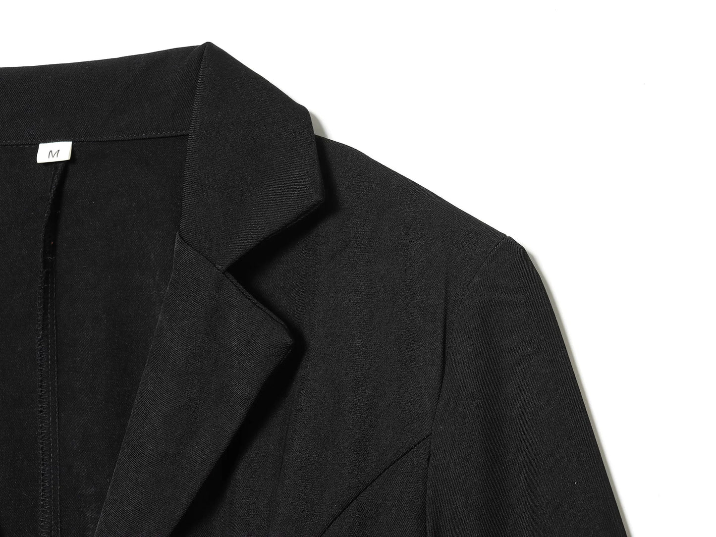 Women Elegant Lace Hem Black Suit Coat Fashion V-neck Single Breasted Slim Fit Blazer 2026 New Spring Office Lady Blazer Outwear