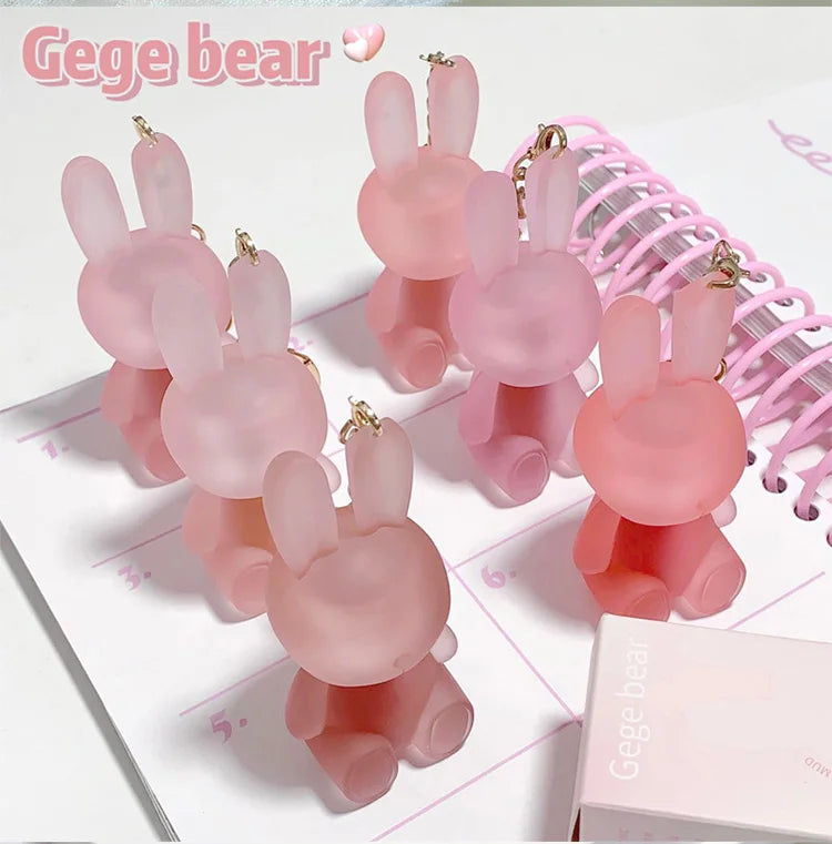Gege Bear Rabbit Lip Glaze, Matte Velvet Lip Clay Long-lasting Color Non-drying Lipstick