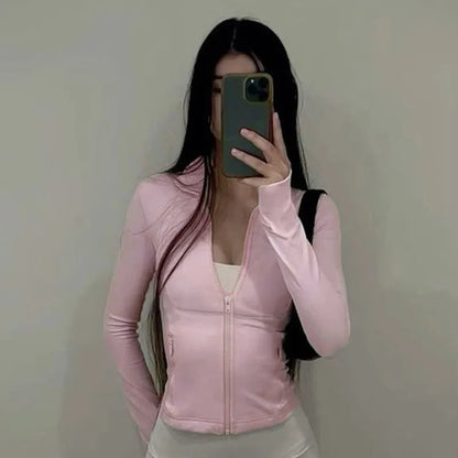 Top Yoga Slim Autumn with hood