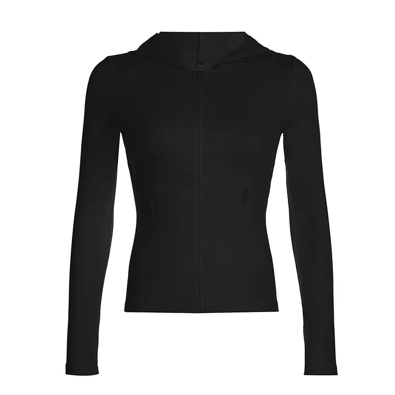 Top Yoga Slim Autumn with hood