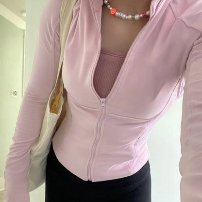 Top Yoga Slim Autumn with hood