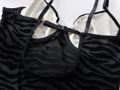 Ellolace Tight Fitting Lace Bodysuit Sexy See Through Erotic Body With Gloves Garter Night Club Outfit Sissy Crotchless Mesh Top