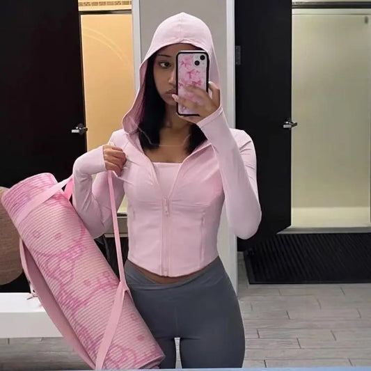 Top Yoga Slim Autumn with hood