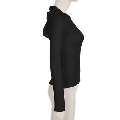 Top Yoga Slim Autumn with hood