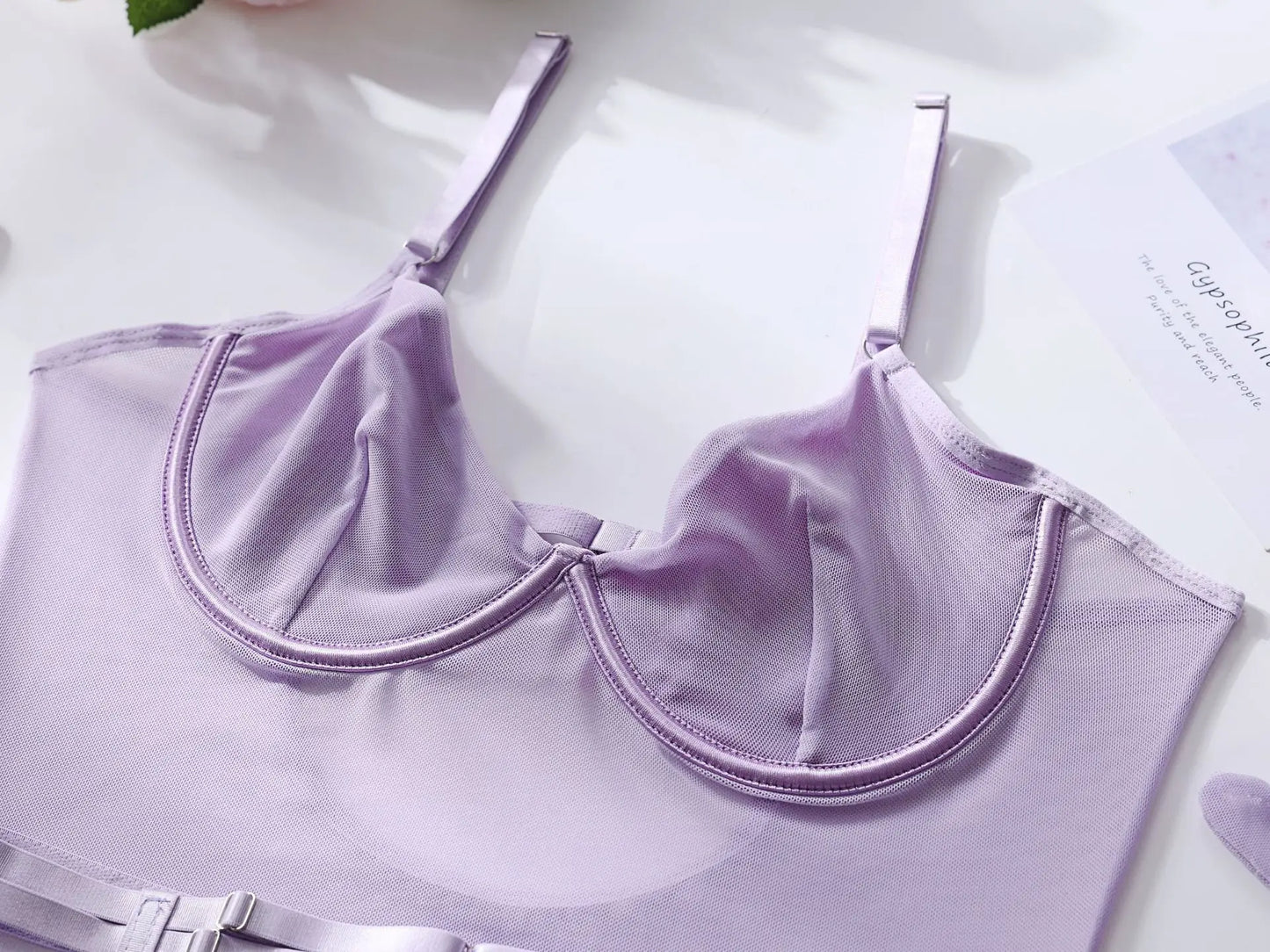 Ellolace Tight Fitting Lace Bodysuit Sexy See Through Erotic Body With Gloves Garter Night Club Outfit Sissy Crotchless Mesh Top