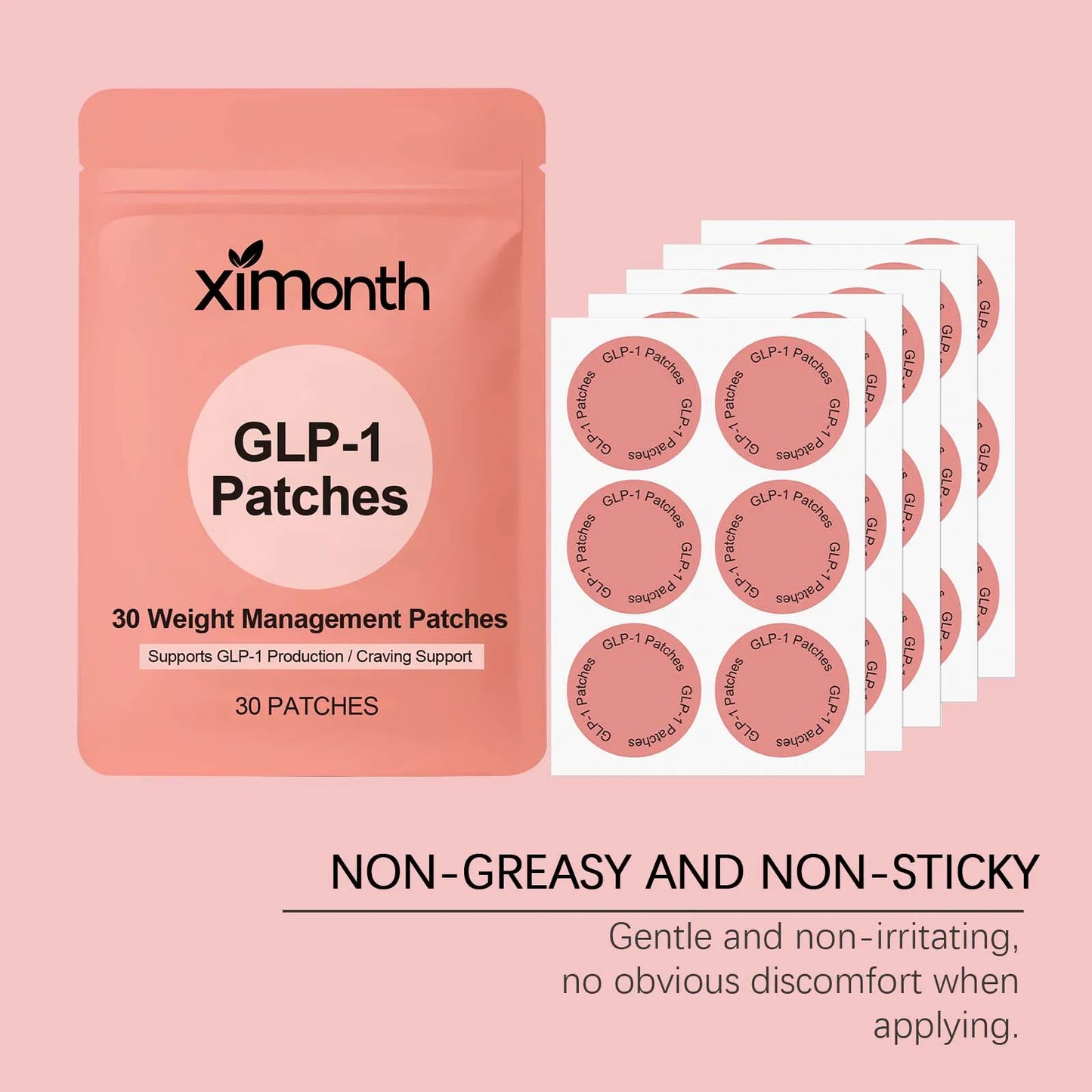 GLP-1 Patches For Body Shaping Fat Burning Anti Cellulite Improve Stomach Control Appetite Increase Metabolism Weight Loss Patch