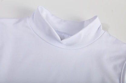 Criss Cross Cut Out Dress, Sexy Bodycon Mock Neck Sleeveless Dress, Women's Clothing